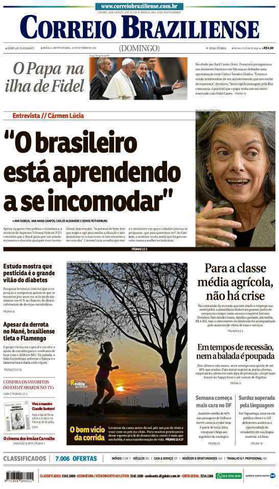 Correio Braziliense, 20 de Setembro de 2015