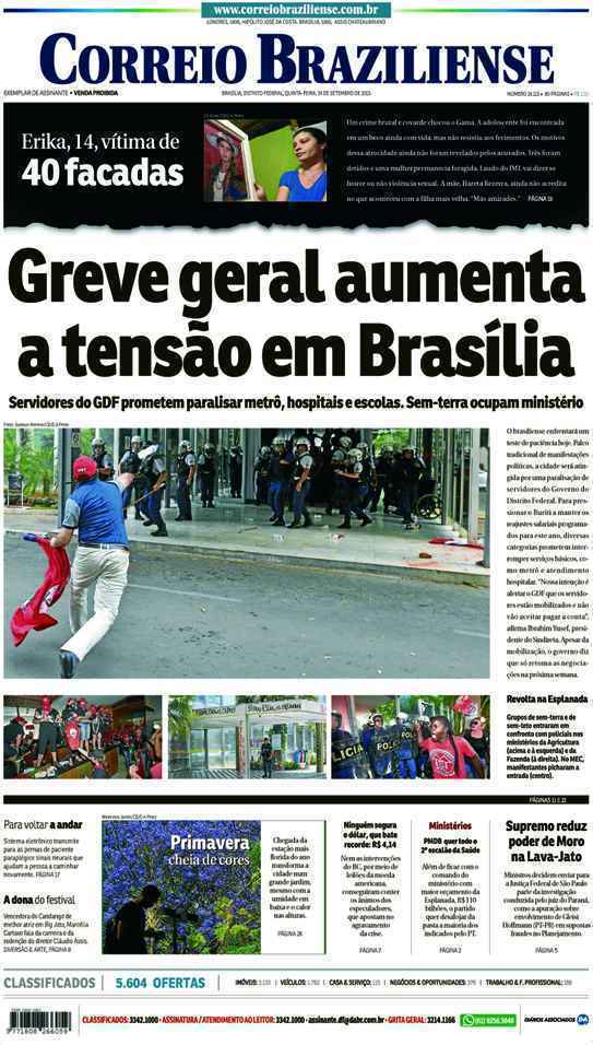 Correio Braziliense, 24 de Setembro de 2015