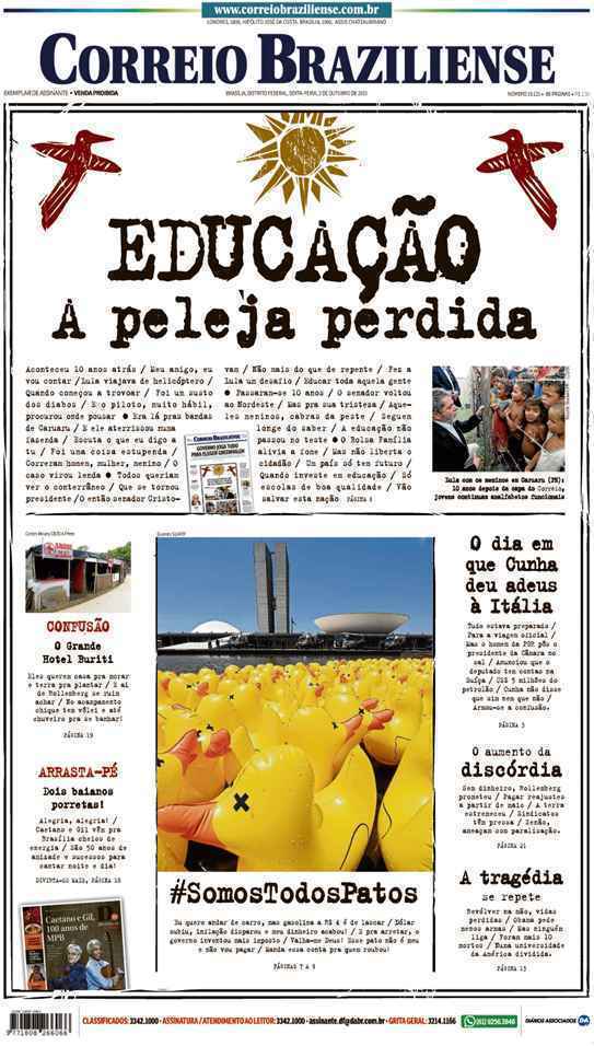 Correio Braziliense, 02 de Outubro de 2015