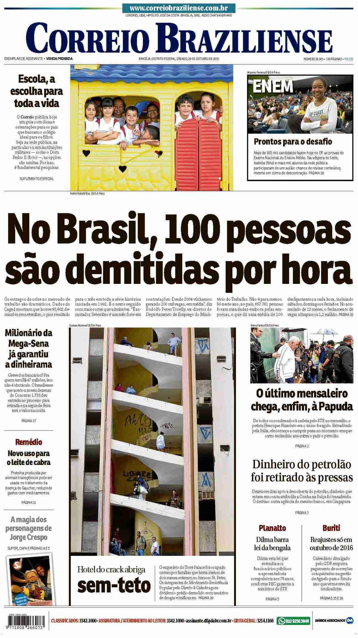 Correio Braziliense, 24 de Outubro de 2015