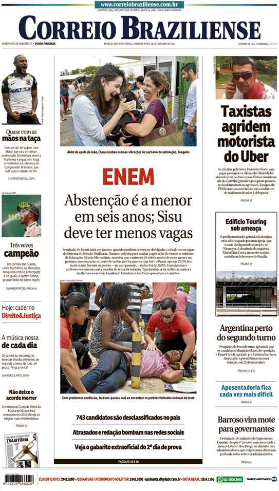 Correio Braziliense, 26 de Outubro de 2015