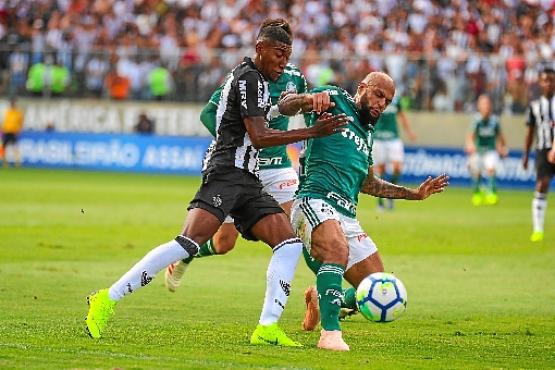 A cinco rodadas para o fim do torneio, Palmeiras depende apenas dos próprios méritos para ficar com a taça (Bruno Cantini / Atlético-MG
)