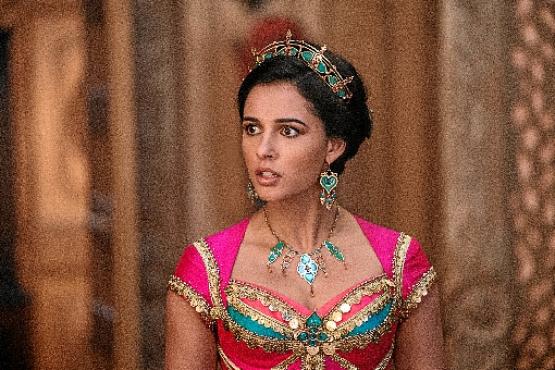 Uma peça fundamental na trama: a poderosa princesa Jasmine (Naomi Scott)
 (Daniel Smith/Disney Enterprises)