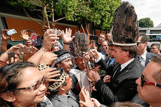 Bolsonaro em solenidade em Manaus: presidente disse que não trata assuntos de Estado por meio de troca de mensagens e, por isso, nada tem a temer sobre eventuais vazamentos (Alan Santos/PR)