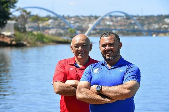 Sergio Luiz Dias (D) e o vice, Jeronimo Barbosa: a Asseb para o sócio (Marcelo Ferreira/CB/D.A Press)