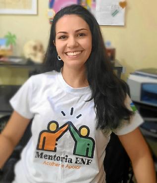 O projeto Enfermeir@s ajudou Nathalya Silveira a conhecer melhor a profissão (Antoniele Silveira/Divulgação)