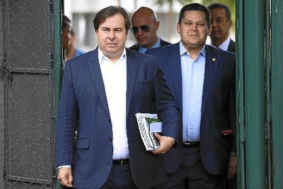 Rodrigo Maia sai em baixa do cargo; Davi Alcolumbre comemora vitória (Marcelo Camargo/Agência Brasil)