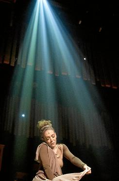 Laila Garin brilhante no palco vivendo a personagem icônica  (Daniel Barboza/Divulgação)