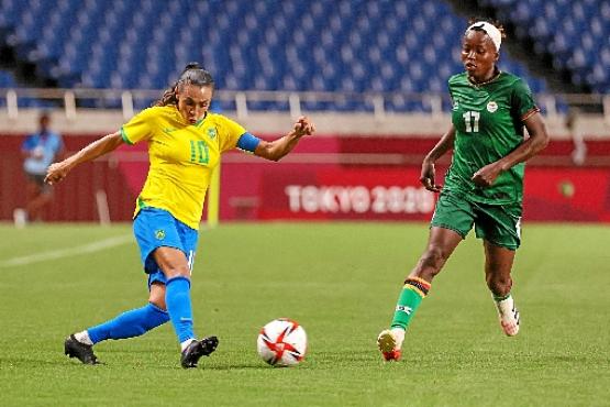 Marta tem 13 gols em Olimpíadas: faltam dois para o recorde nacional (Ayaka Naito/AFP)