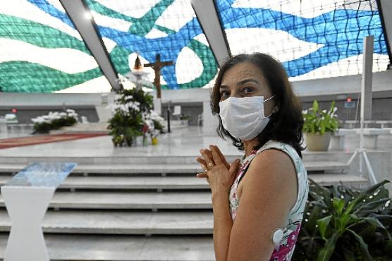 Cleide Solano comemora o aniversário no mesmo dia da festa religiosa  (Minervino Júnior/CB/D.A Press)