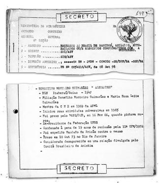 Documento da Aeronáutica sobre desaparecidos admite a prisão de Honestino Guimarães em 1973