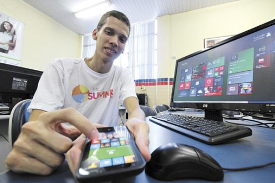 Gabriel Magalhães acredita que, com a versão 8.1, a quantidade de apps no Windows Phone vai aumentar (Paulo Paiva/DP/D.A Press)