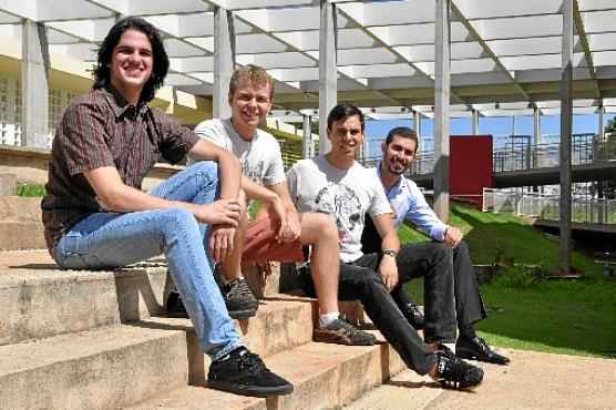 Iuri, Marcelo, Marcus e Gabriel da Zero Paper: trazendo o empreendedorismo para a universidade  (Paula Rafiza/Esp. CB/D.A Press )